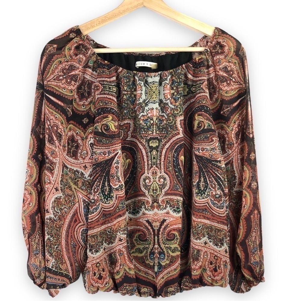 Alice + Olivia - Paisley Blouse - XS / TP